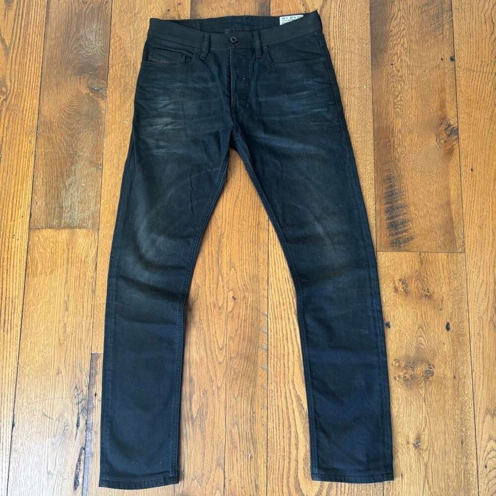 Diesel Women's Black and Navy Jeans